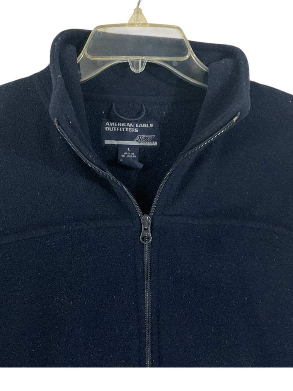 American Eagle Outfitters AE77 Performance Men’s Large Navy Fleece Full Zip Jack - Picture 6 of 9